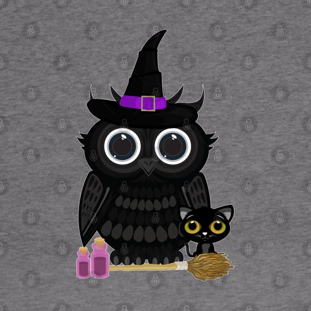 Black Owl Witch by adamzworld